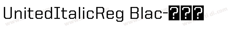 UnitedItalicReg Blac字体转换